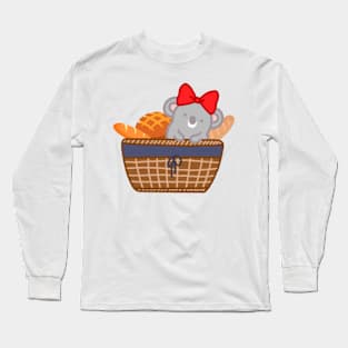 Cute Koala Bread Basket Long Sleeve T-Shirt